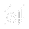 Animated video format icon